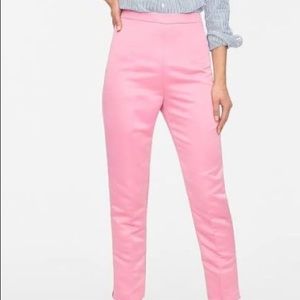 JCrew Pink Satin Cigarette Pant WILL SHIP ASAP